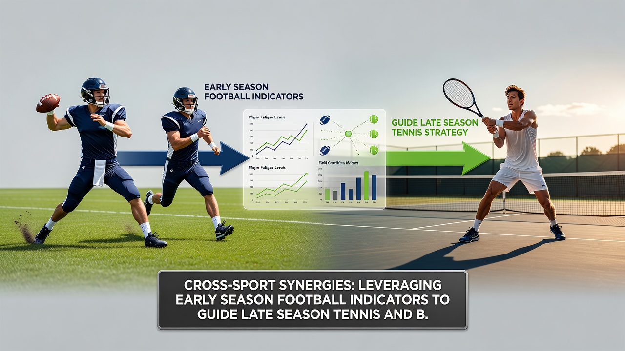 Data charts showing football indicators mapped to tennis and basketball performance metrics for accumulator strategies