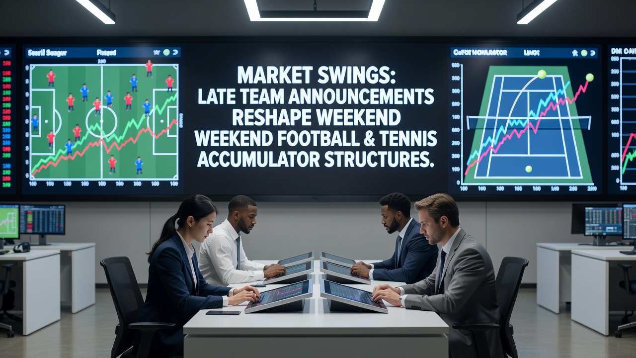 Tennis player withdrawal notice displayed alongside football team sheet updates on a betting terminal