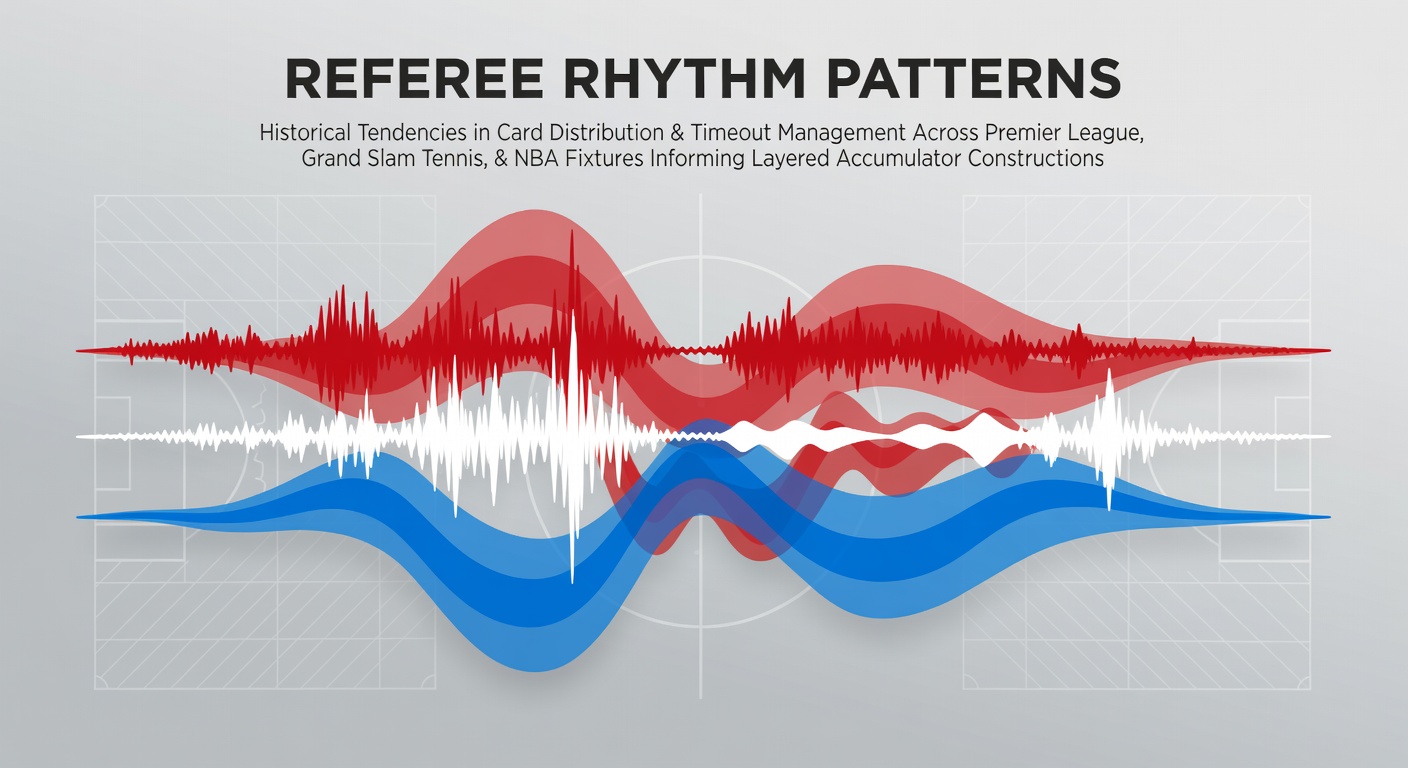 Referee analyzing match footage for card distribution patterns in Premier League and NBA games